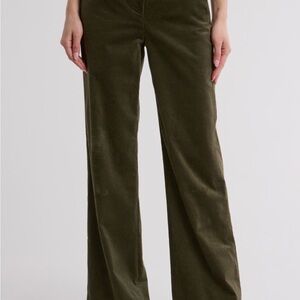 Veronica Beard Tonelli Corduroy Pant in Pestle Army Green (Sz 8) NWT